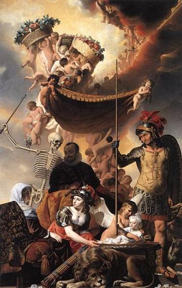 allegory of the birth of frederik hendrik c1650 caesar van everdingen