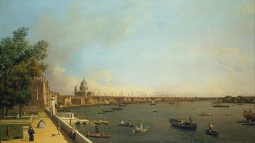 canaletto  london the thames from somerset house terrace towards the city  google art project