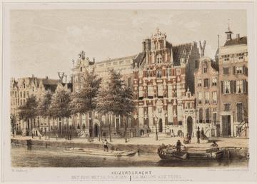 The House with the Heads, print by Willem Hekking Jr. Collection: Atlas Dreesman. City Archive Amsterdam