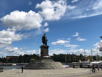 statue of gustav iii skeppsbron stockholm