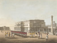 sepoys at the palace of tipu sultan in bangalore