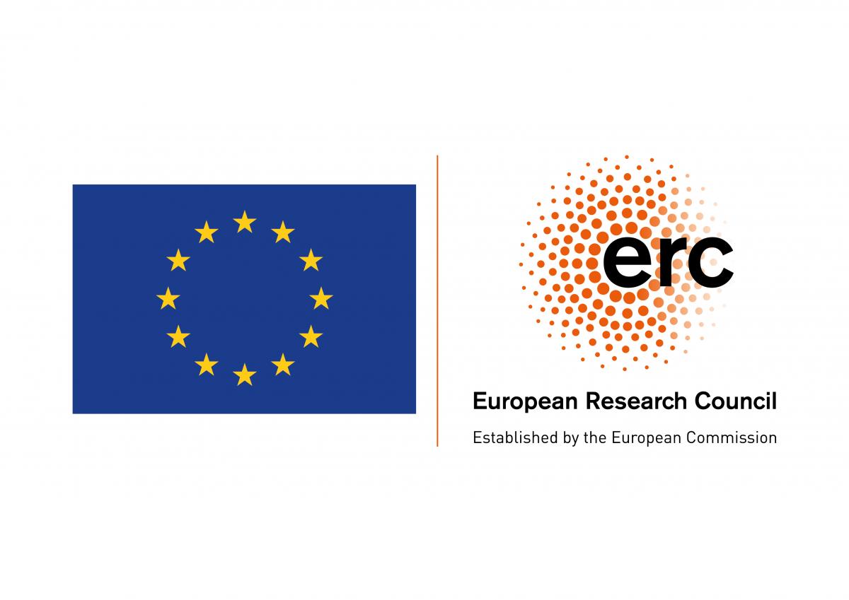 EU emblem and ERC logo