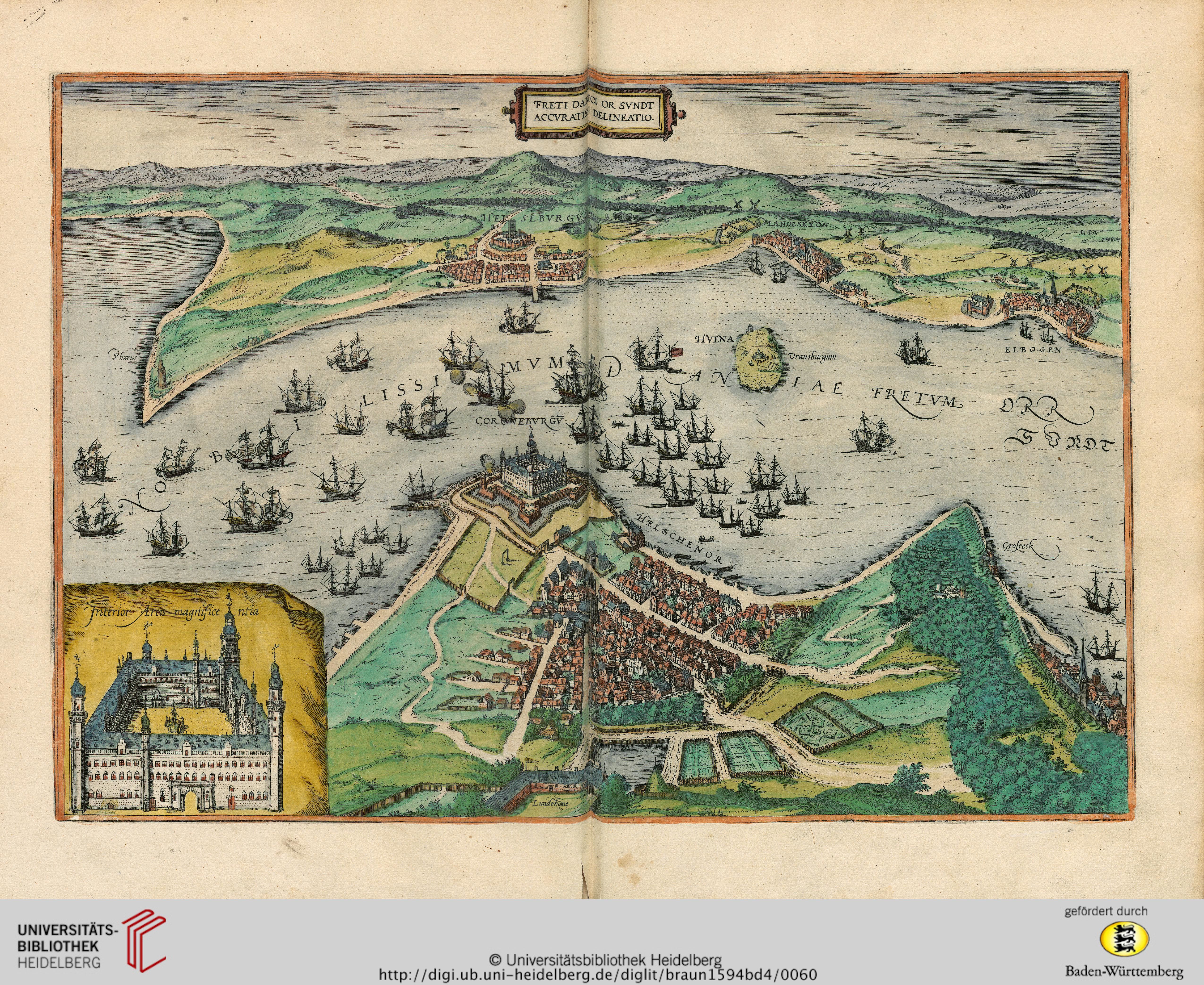view of the sound braun georg and hogenberg frans civitates orbis terrarum iv cologne 1588 c universitatsbibliothek heidelberg