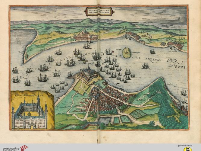 view of the sound braun georg and hogenberg frans civitates orbis terrarum iv cologne 1588 c universitatsbibliothek heidelberg