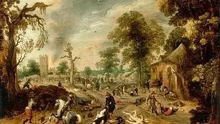 Sebastiaen Vrancx  Pillage of a Village
