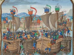 battle of sluys Jean Froissart, Public domain, via Wikimedia Commons