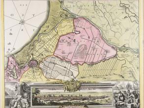 4 prospect grundris und gegend der polnischen vesten reichs und handels stadt dantzig  cbt